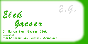 elek gacser business card