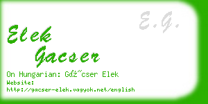 elek gacser business card